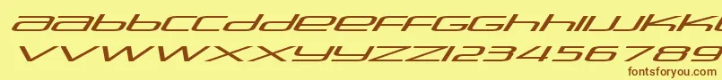 Stasmic ffy Font – Brown Fonts on Yellow Background
