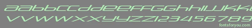 Stasmic ffy Font – Green Fonts on Gray Background