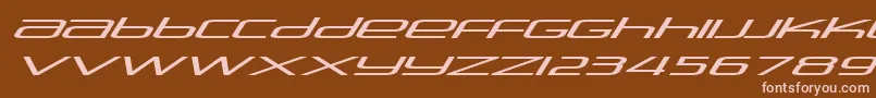 Stasmic ffy Font – Pink Fonts on Brown Background