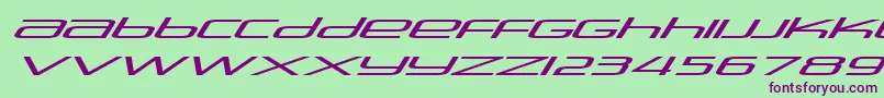 Police Stasmic ffy – polices violettes sur fond vert