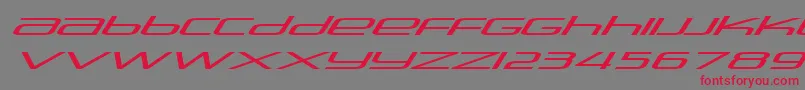 Stasmic ffy Font – Red Fonts on Gray Background