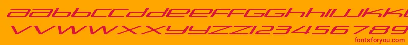 Stasmic ffy Font – Red Fonts on Orange Background