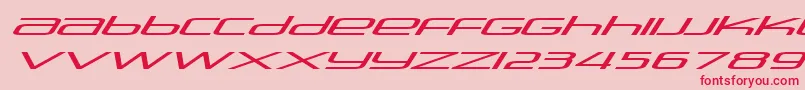 Stasmic ffy Font – Red Fonts on Pink Background
