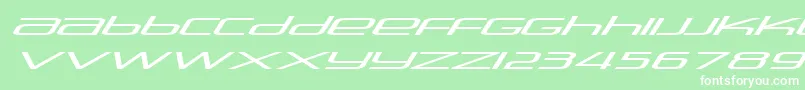 Шрифт Stasmic ffy – белые шрифты на зелёном фоне