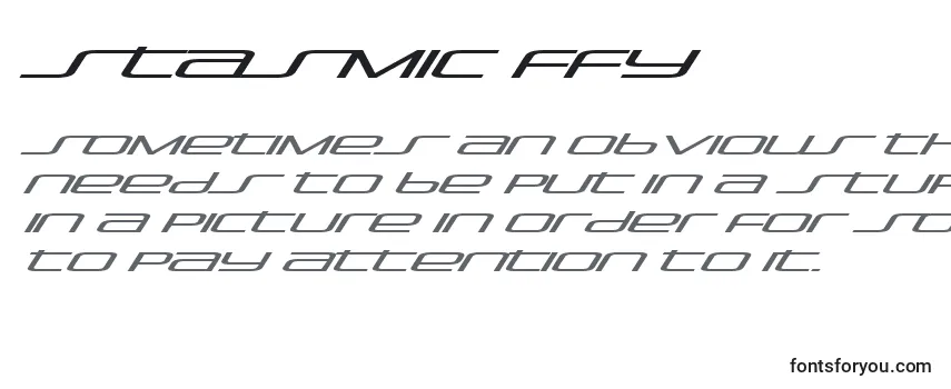 Stasmic ffy Font