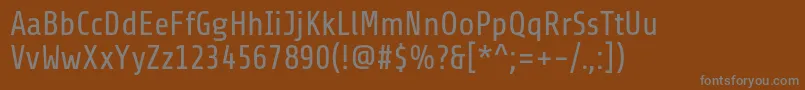 Шрифт ShareRegular – серые шрифты на коричневом фоне