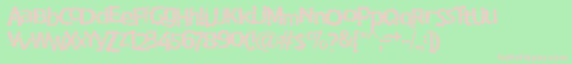 RockyMountainSpottedFever Font – Pink Fonts on Green Background