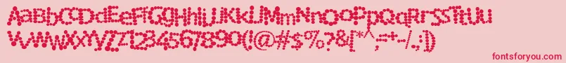 RockyMountainSpottedFever Font – Red Fonts on Pink Background