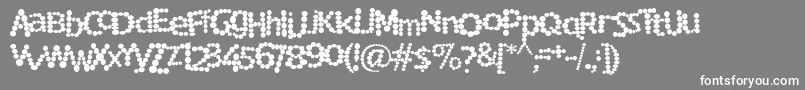 RockyMountainSpottedFever Font – White Fonts on Gray Background