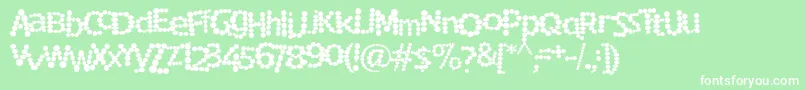 RockyMountainSpottedFever Font – White Fonts on Green Background