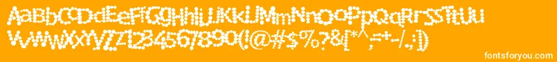 RockyMountainSpottedFever Font – White Fonts on Orange Background