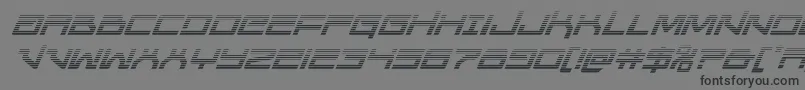 Шрифт Unitedplanetsgradital – чёрные шрифты на сером фоне