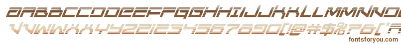 Unitedplanetsgradital-fontti – ruskeat fontit valkoisella taustalla