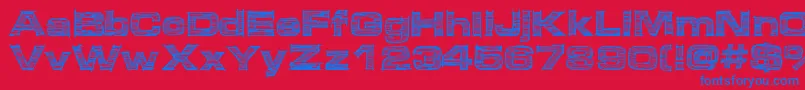 Micdrawer Font – Blue Fonts on Red Background