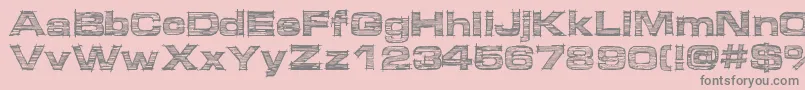 Micdrawer Font – Gray Fonts on Pink Background
