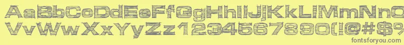 Micdrawer Font – Gray Fonts on Yellow Background