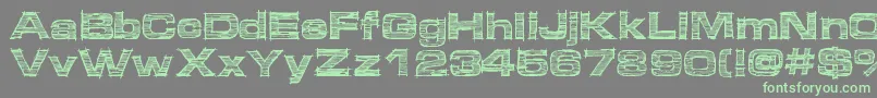 Micdrawer Font – Green Fonts on Gray Background