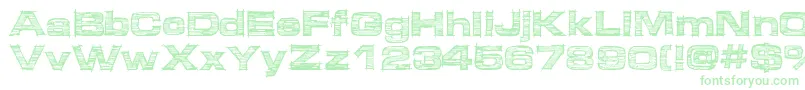 Micdrawer Font – Green Fonts on White Background