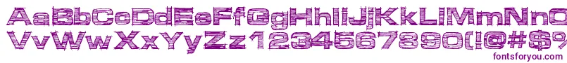 Micdrawer Font – Purple Fonts on White Background