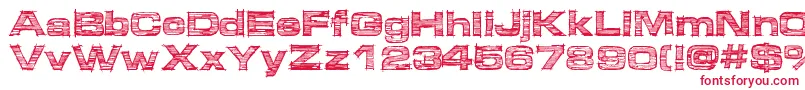 Micdrawer Font – Red Fonts on White Background