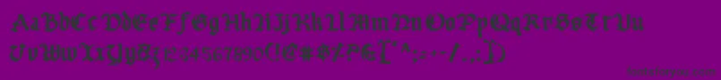 Шрифт Uberv2 – чёрные шрифты на фиолетовом фоне