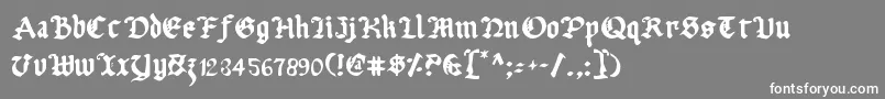 フォントUberv2 – 灰色の背景に白い文字