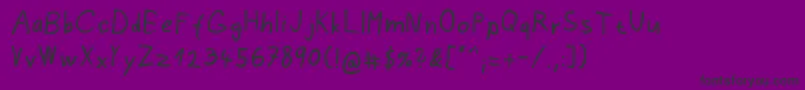 MemoriaVestri Font – Black Fonts on Purple Background