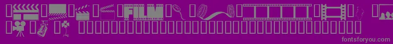 Шрифт Wmdrama1 – серые шрифты на фиолетовом фоне