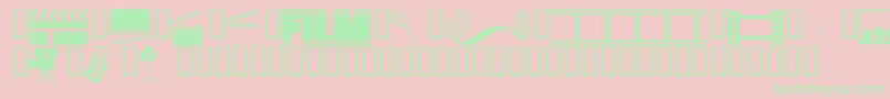 Wmdrama1 Font – Green Fonts on Pink Background