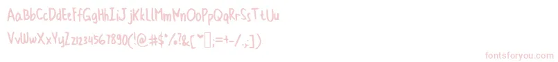 Cindyyoskinny Font – Pink Fonts on White Background