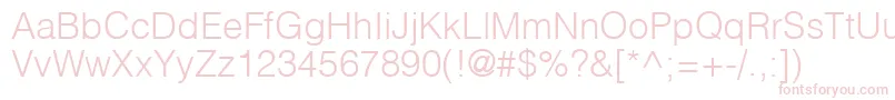 HelvlightRegular Font – Pink Fonts on White Background