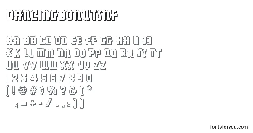 Czcionka Dancingdonutsnf (32947) – alfabet, cyfry, specjalne znaki