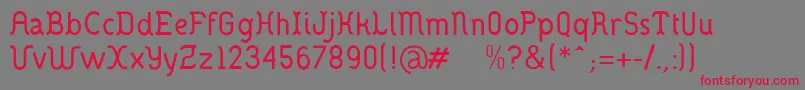 fuente Danoisemedium – Fuentes Rojas Sobre Fondo Gris