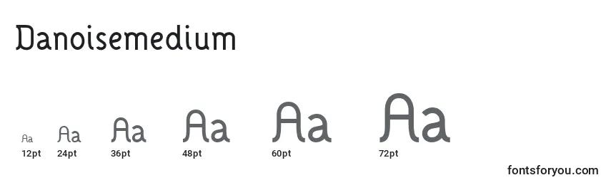 Размеры шрифта Danoisemedium