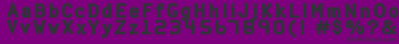 Halterp Font – Black Fonts on Purple Background