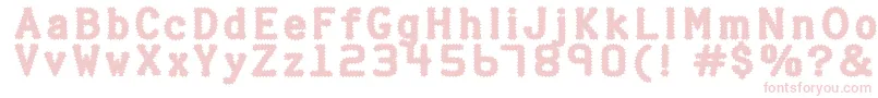 Halterp Font – Pink Fonts on White Background
