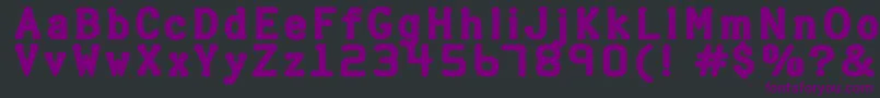 Halterp Font – Purple Fonts on Black Background