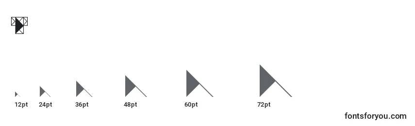 Размеры шрифта Trianglefutura