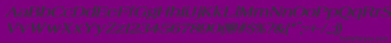 AgateBoldItalic Font – Black Fonts on Purple Background