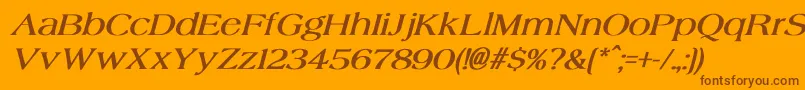 More about AgateBoldItalic Font AgateBoldItalic Font – Brown Fonts on Orange Background