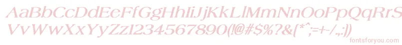 AgateBoldItalic Font – Pink Fonts on White Background