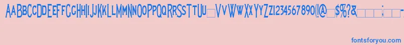 Lewishamcondensed Font – Blue Fonts on Pink Background