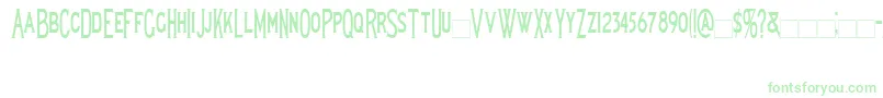 Lewishamcondensed Font – Green Fonts on White Background