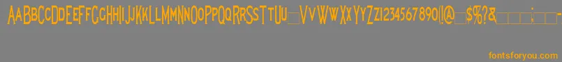 Lewishamcondensed Font – Orange Fonts on Gray Background