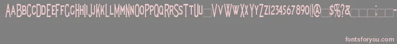 Lewishamcondensed Font – Pink Fonts on Gray Background