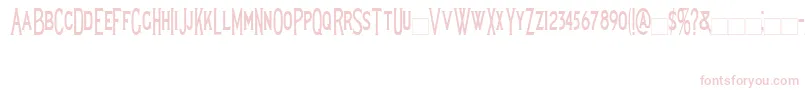 Lewishamcondensed Font – Pink Fonts on White Background