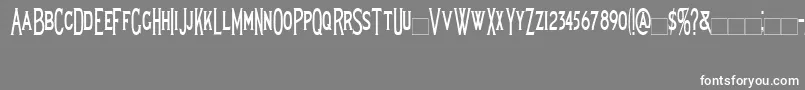 Lewishamcondensed Font – White Fonts on Gray Background