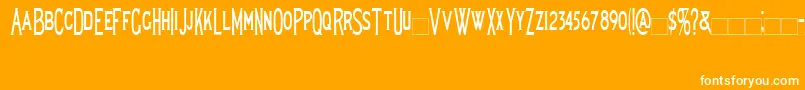 Lewishamcondensed Font – White Fonts on Orange Background