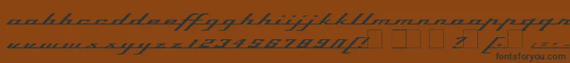 Topspeed Font – Black Fonts on Brown Background