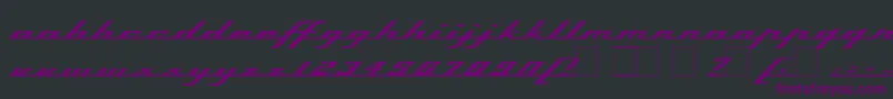 Topspeed Font – Purple Fonts on Black Background